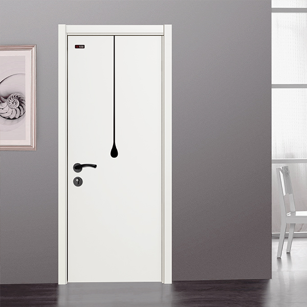 白色室內套裝門、木塑門廠家KD-FM002