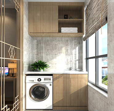 陽臺櫃洗衣機櫃 簡約現代收納櫃 YSG010
