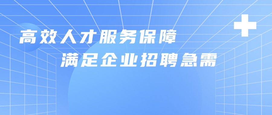 高效人才服務(wù)保障 滿足企業(yè)招聘急需