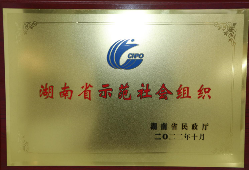 2022年，湖南省民政厅第三批“十百千”湖南省示范社会组织