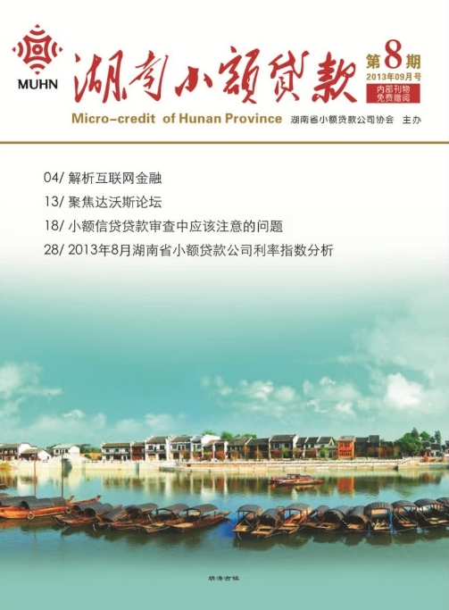 《湖南小额贷款》第八期