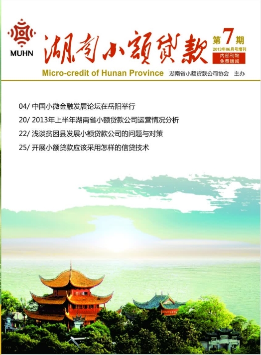 《湖南小额贷款》第七期