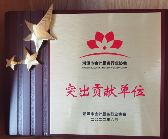 市会计协会突出贡献单位