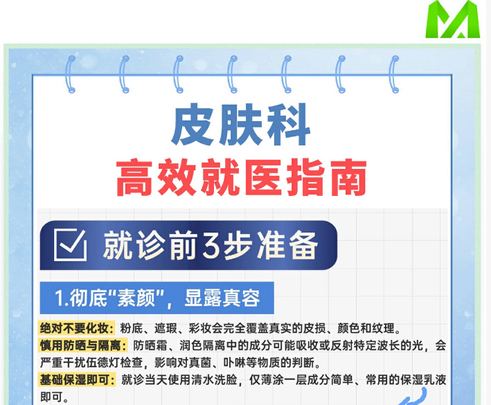 高效就诊指南｜皮肤科就诊前后必备清单！干货收藏！