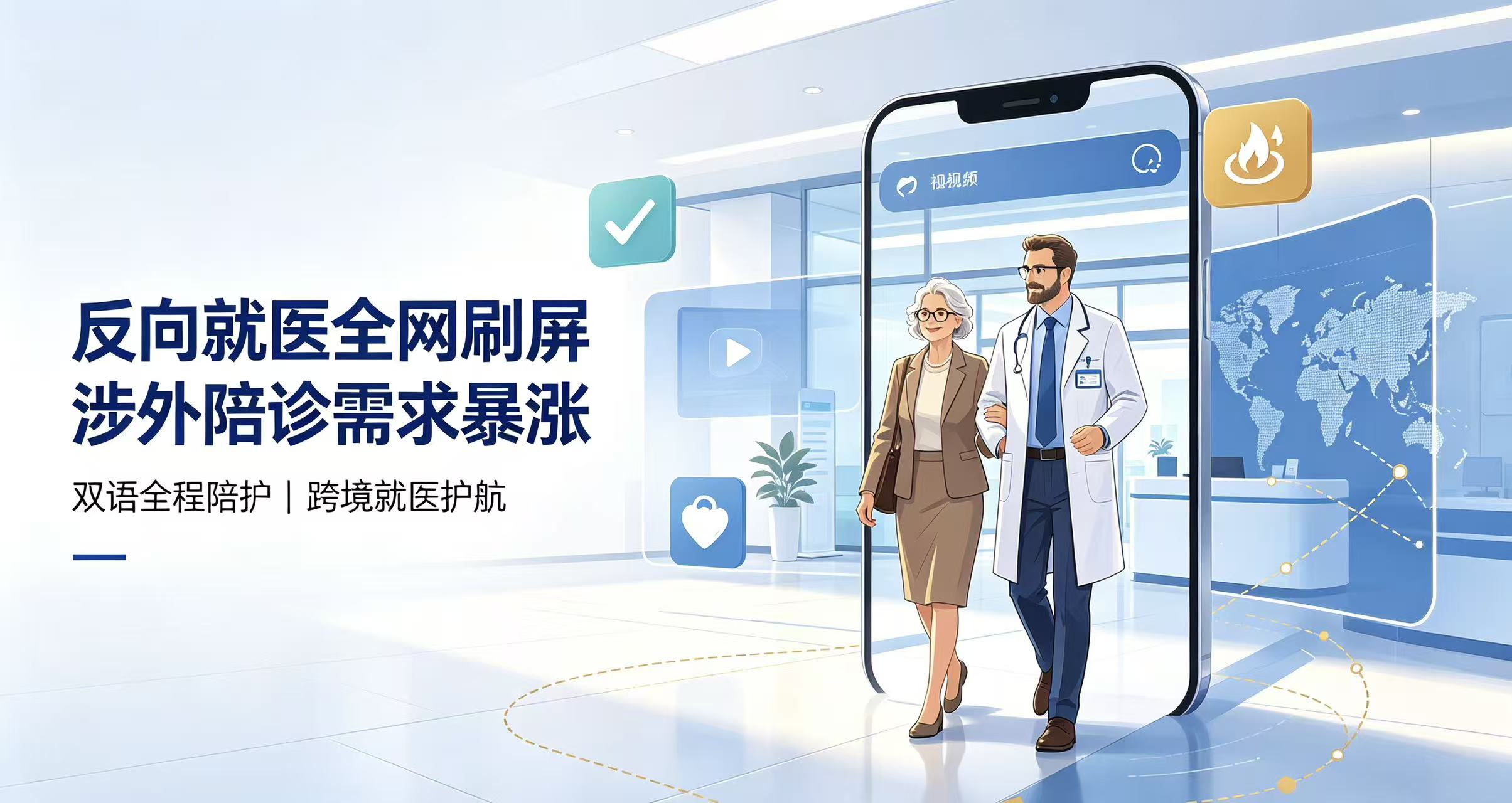 短视频爆火！涉外陪诊需求暴涨，反向就医潮来了