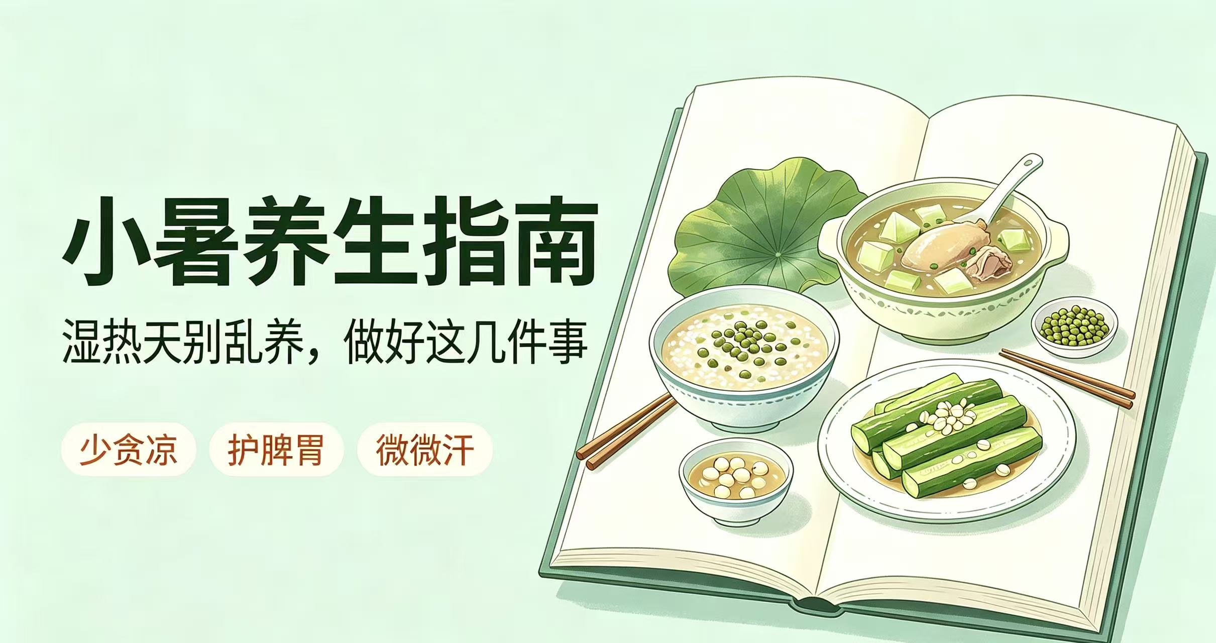 7月7日正式迎来小暑：暑湿堵遍全身，别再用冰饮短暂解暑，护好脾胃才是根本