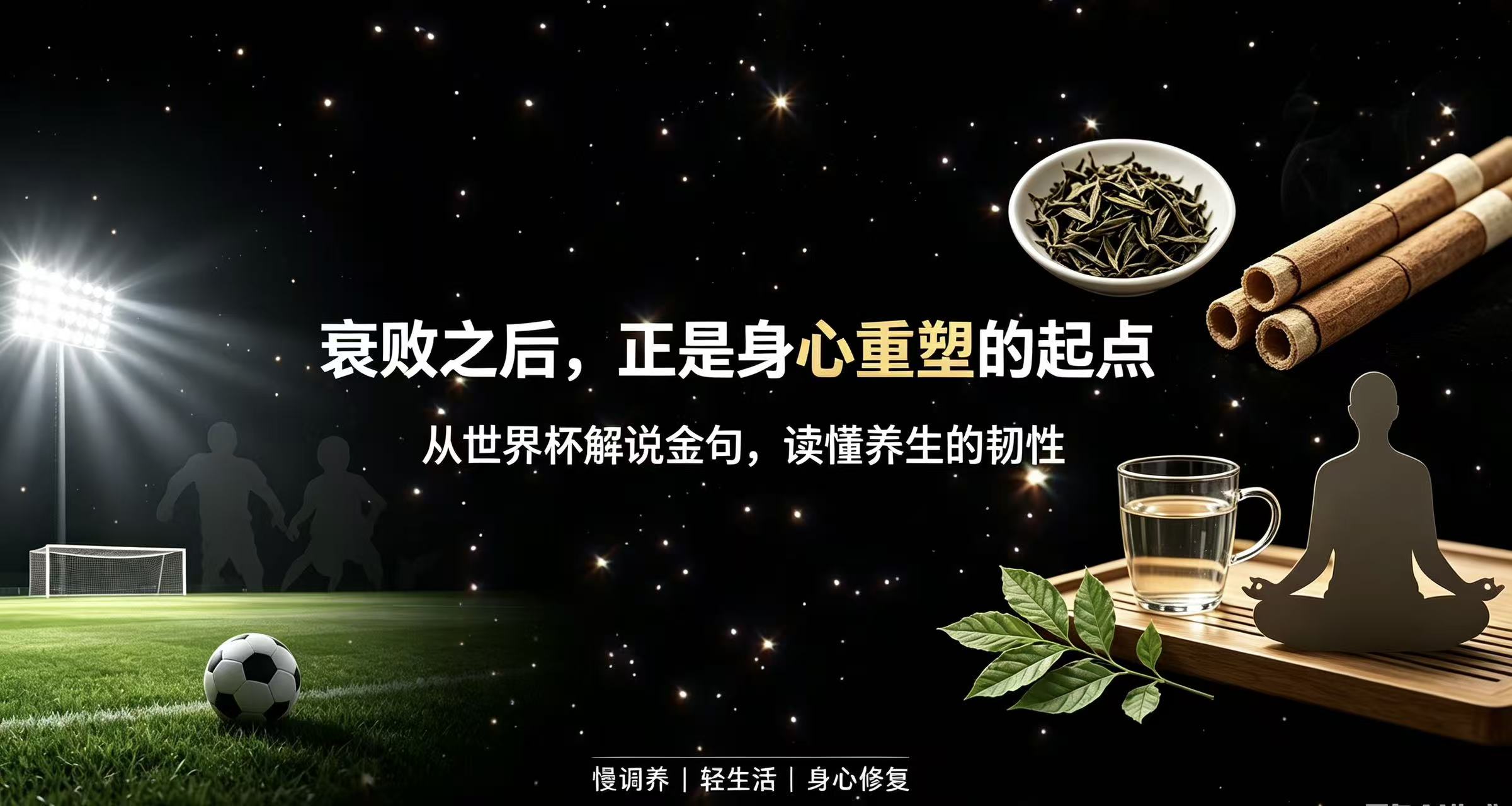 贺炜经典解说火了：足球毁灭后迎来新生，养生亦是如此，衰败之后方能重塑身心