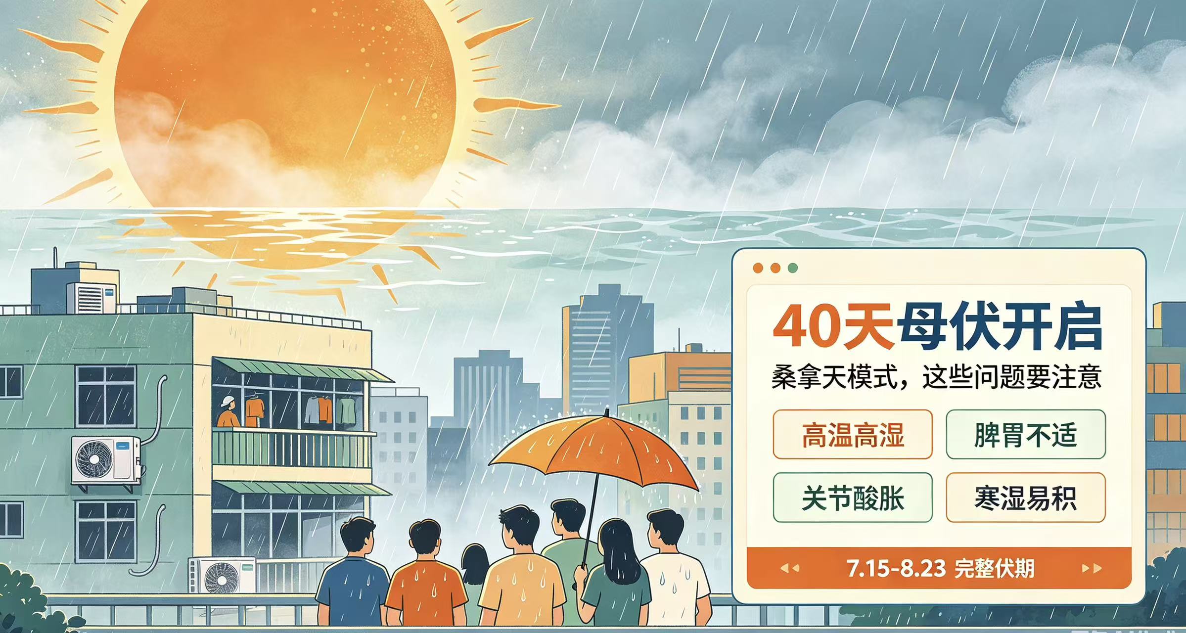 40天超长母伏来袭！三伏养生别乱做，避开3个误区，安稳过完最热一季