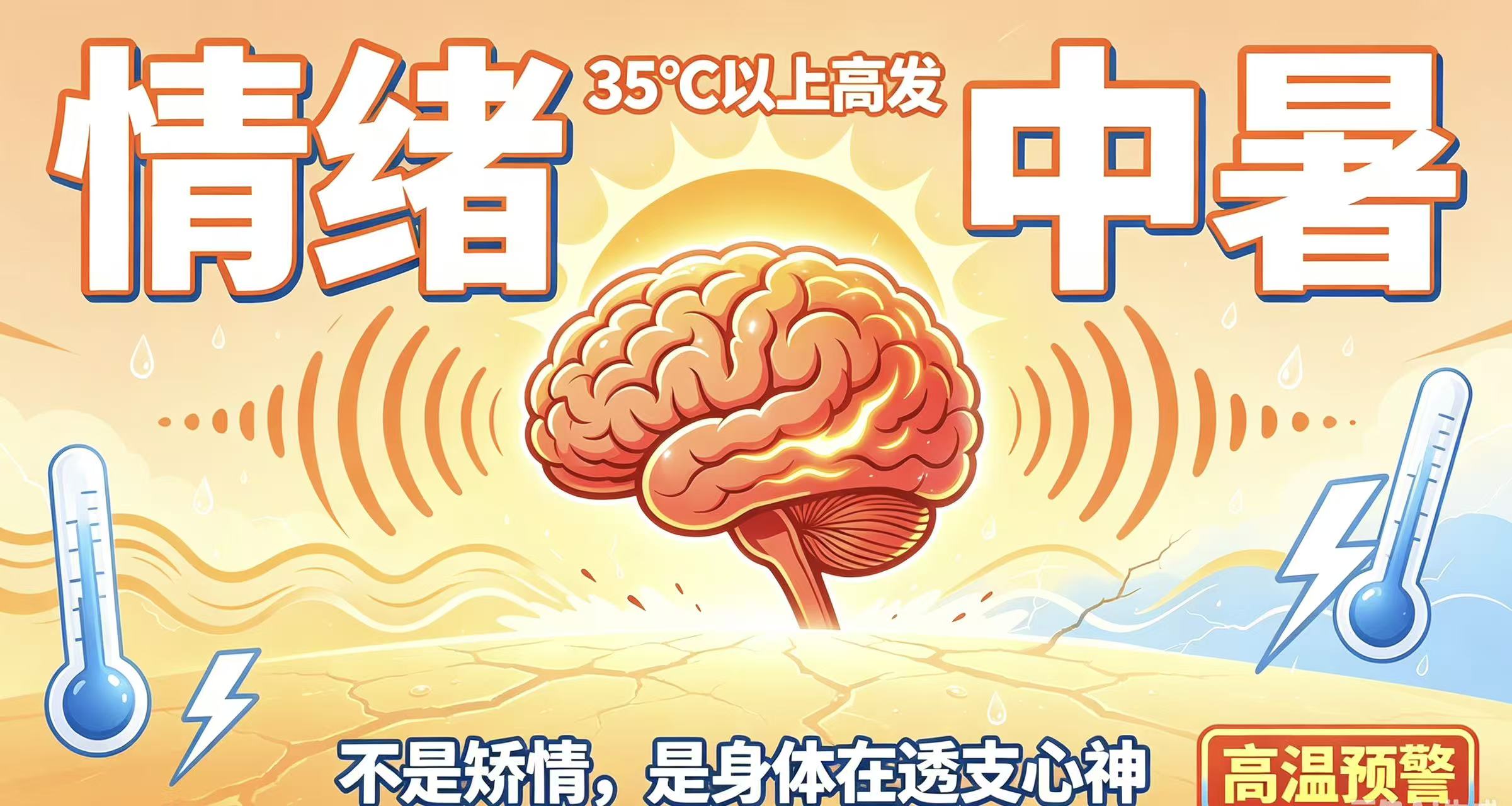 35℃以上，小心情绪中暑！