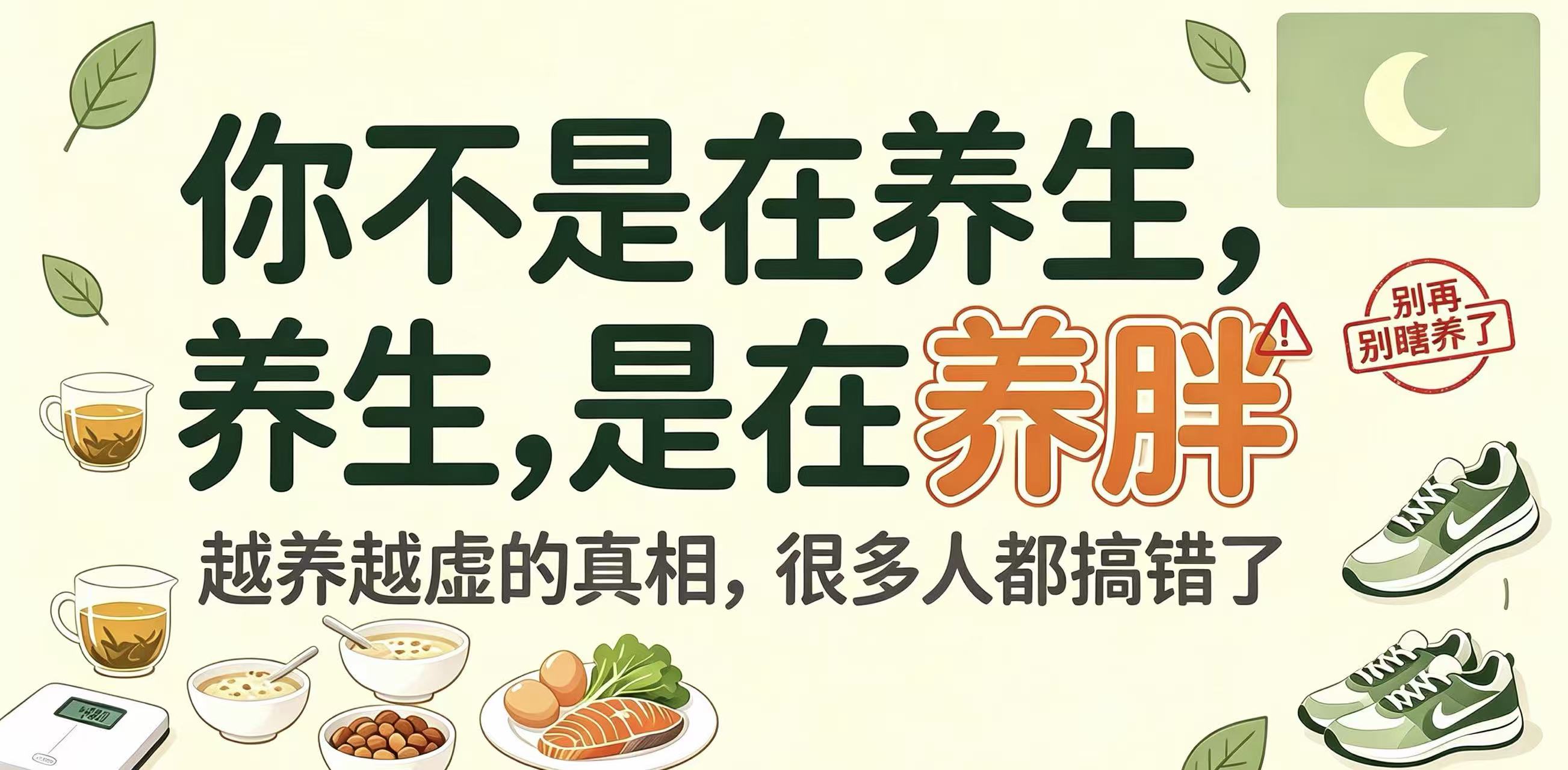你不是在养生，是在养胖！