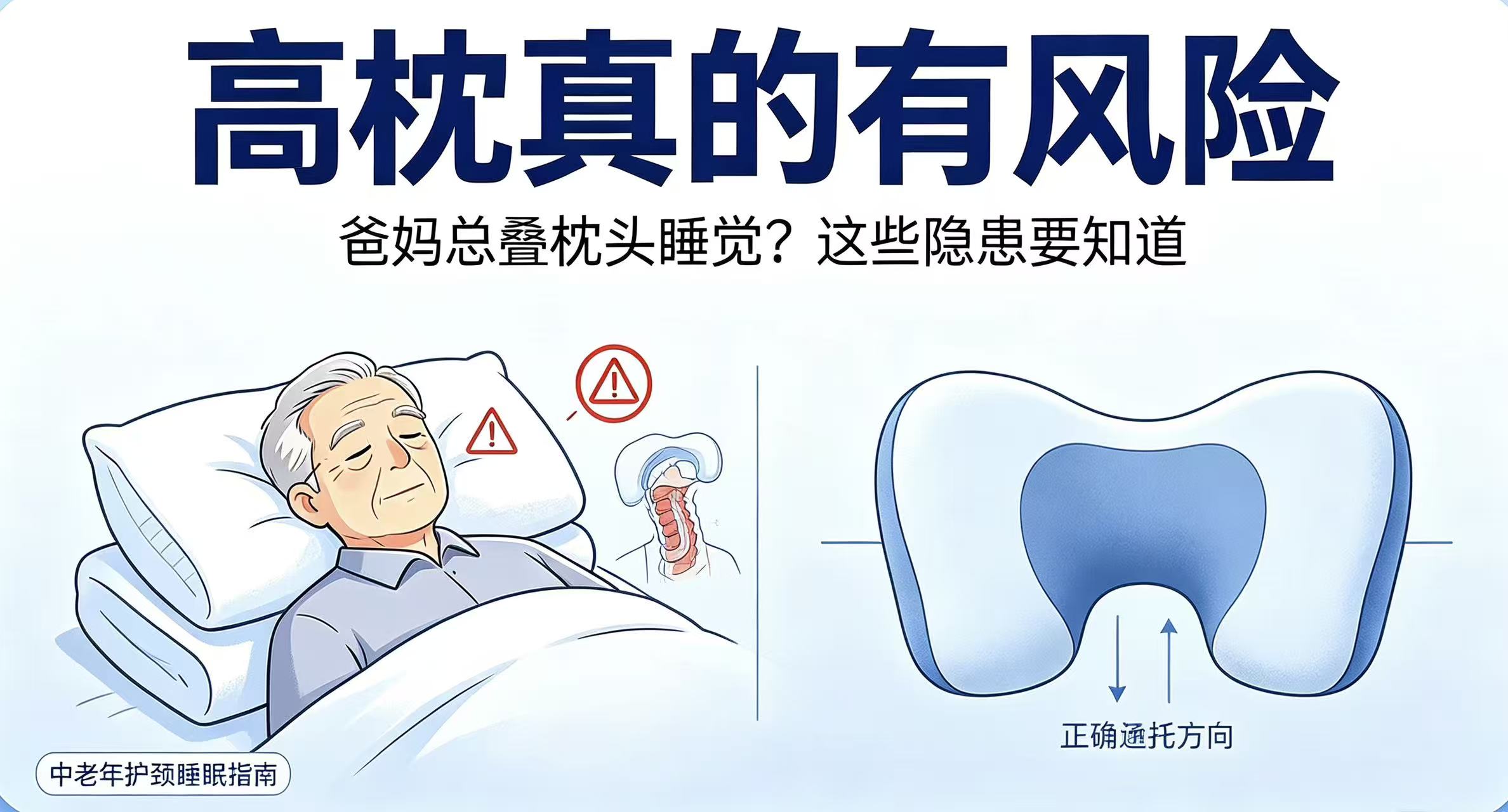 高枕≠无忧！长期睡高枕的3大健康危害，你中了几个？
