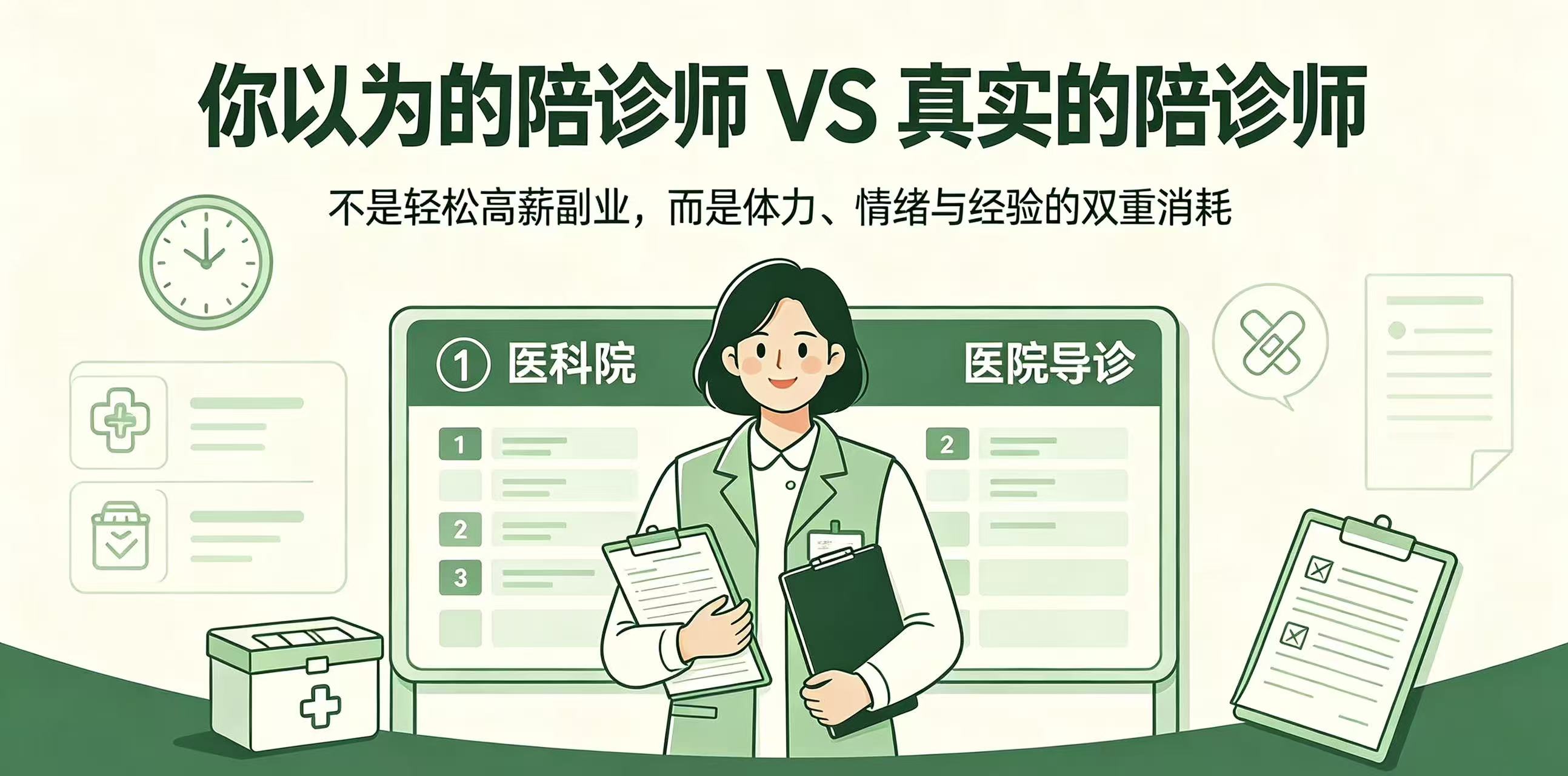 你以为的陪诊师 VS 真实的陪诊师