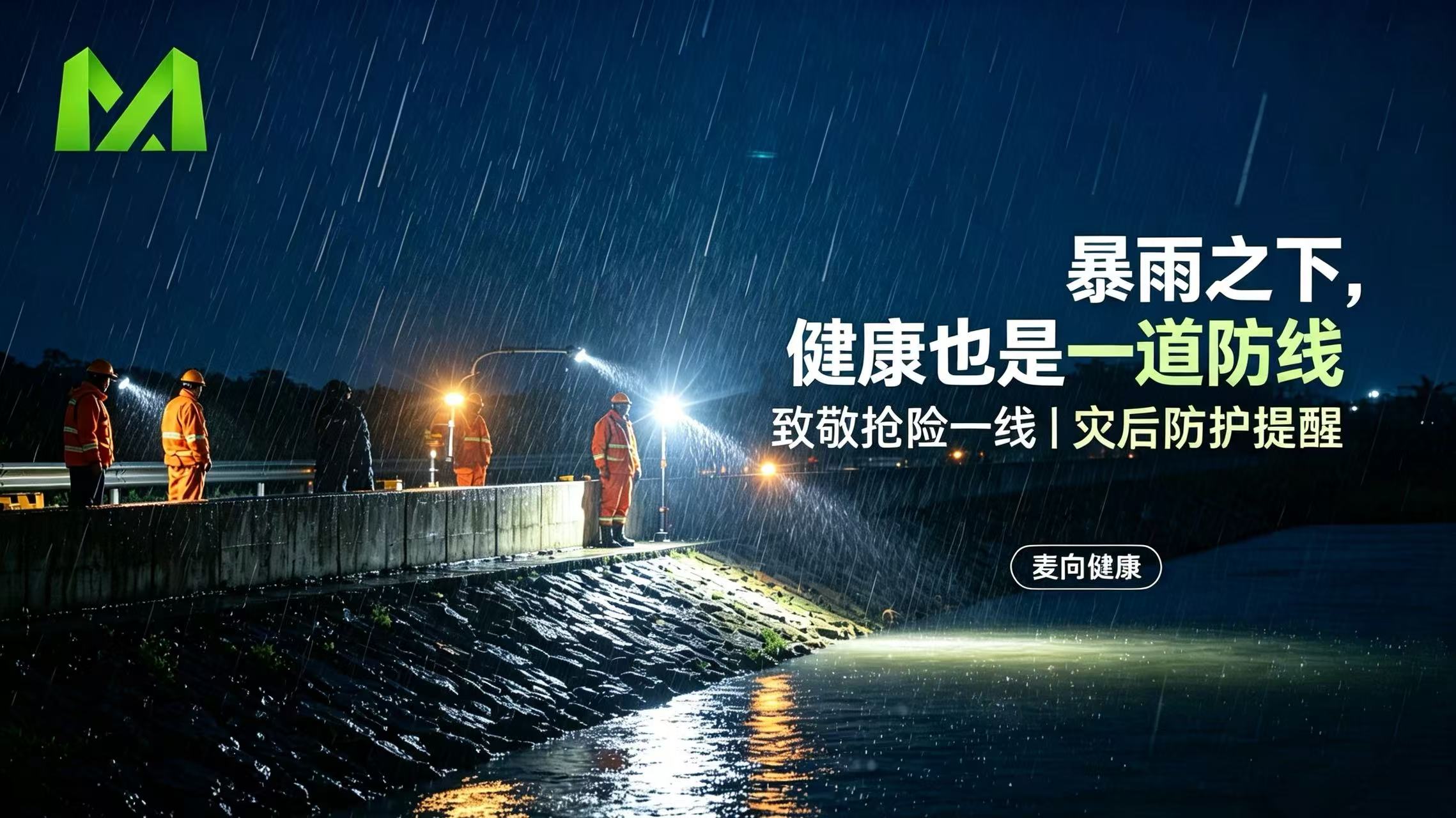 致敬河南抢险一线！麦向健康：灾害之后，这些健康防护要留心