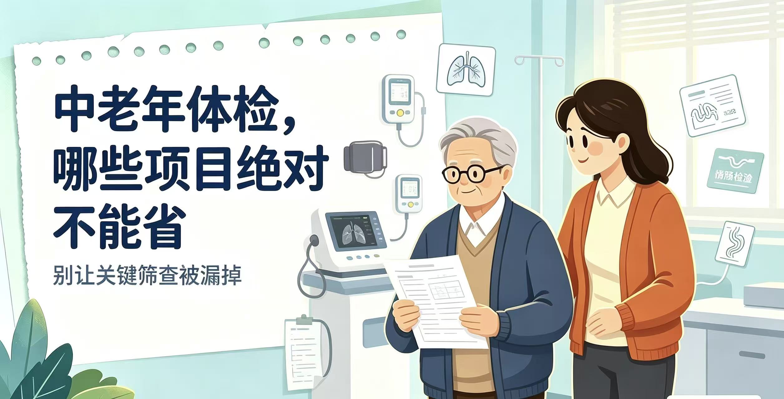 中老年体检，哪些项目绝对不能省