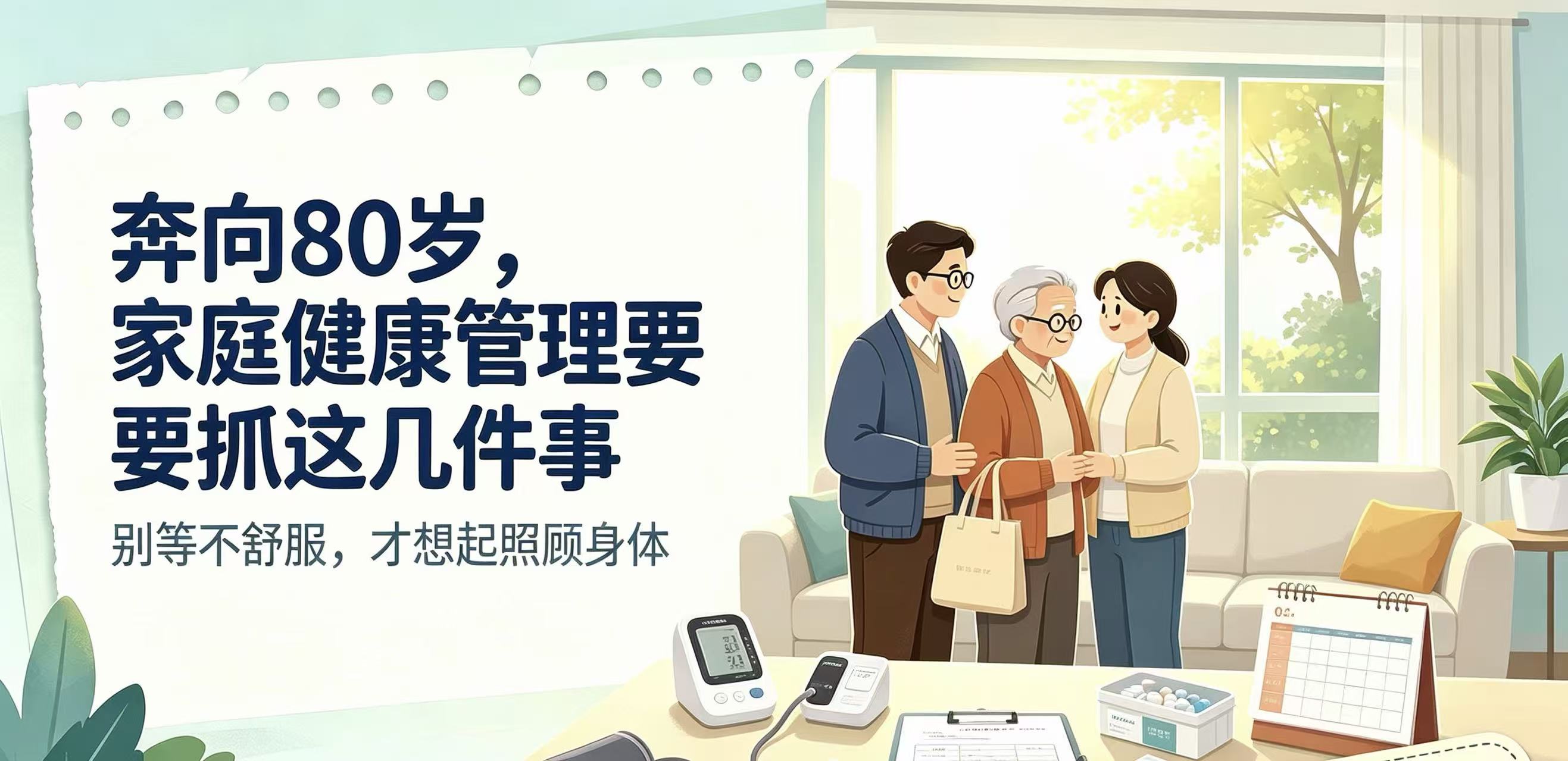 奔80岁，家庭健康管理要抓这4件事