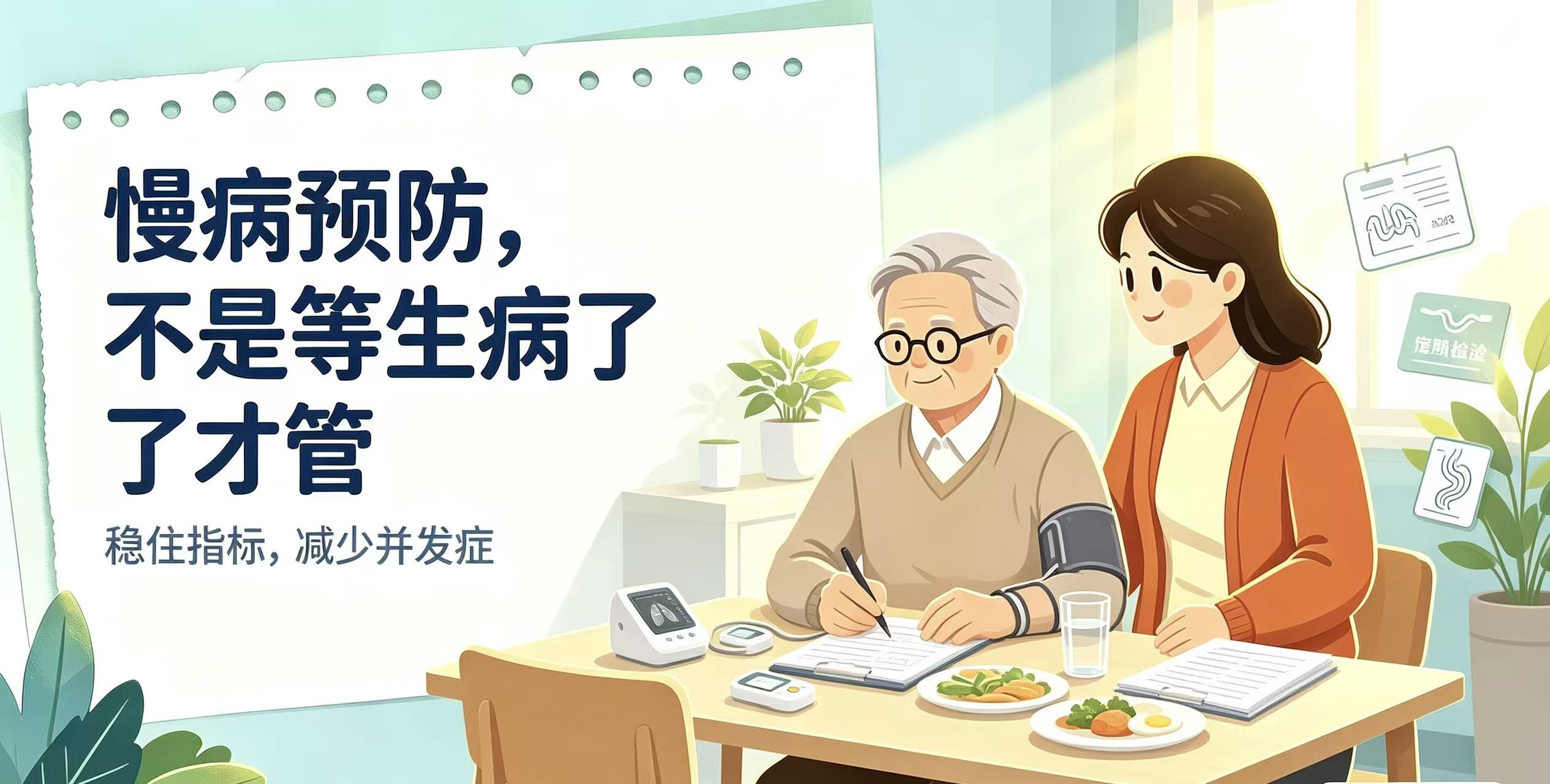 三分治病七分养，中老年人慢病怎么预防