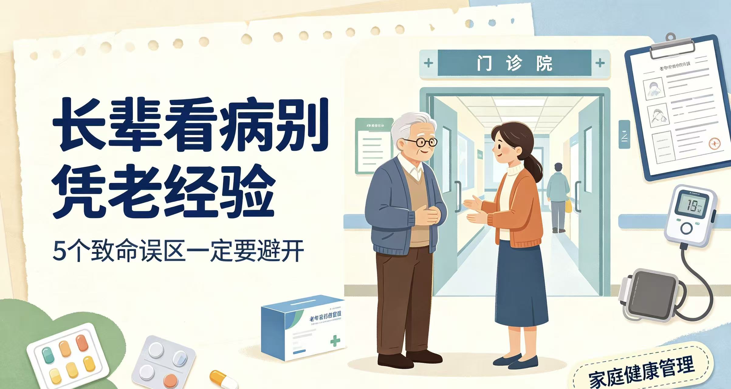 注意！长辈看病别凭老经验！这5个致命误区一定要避开