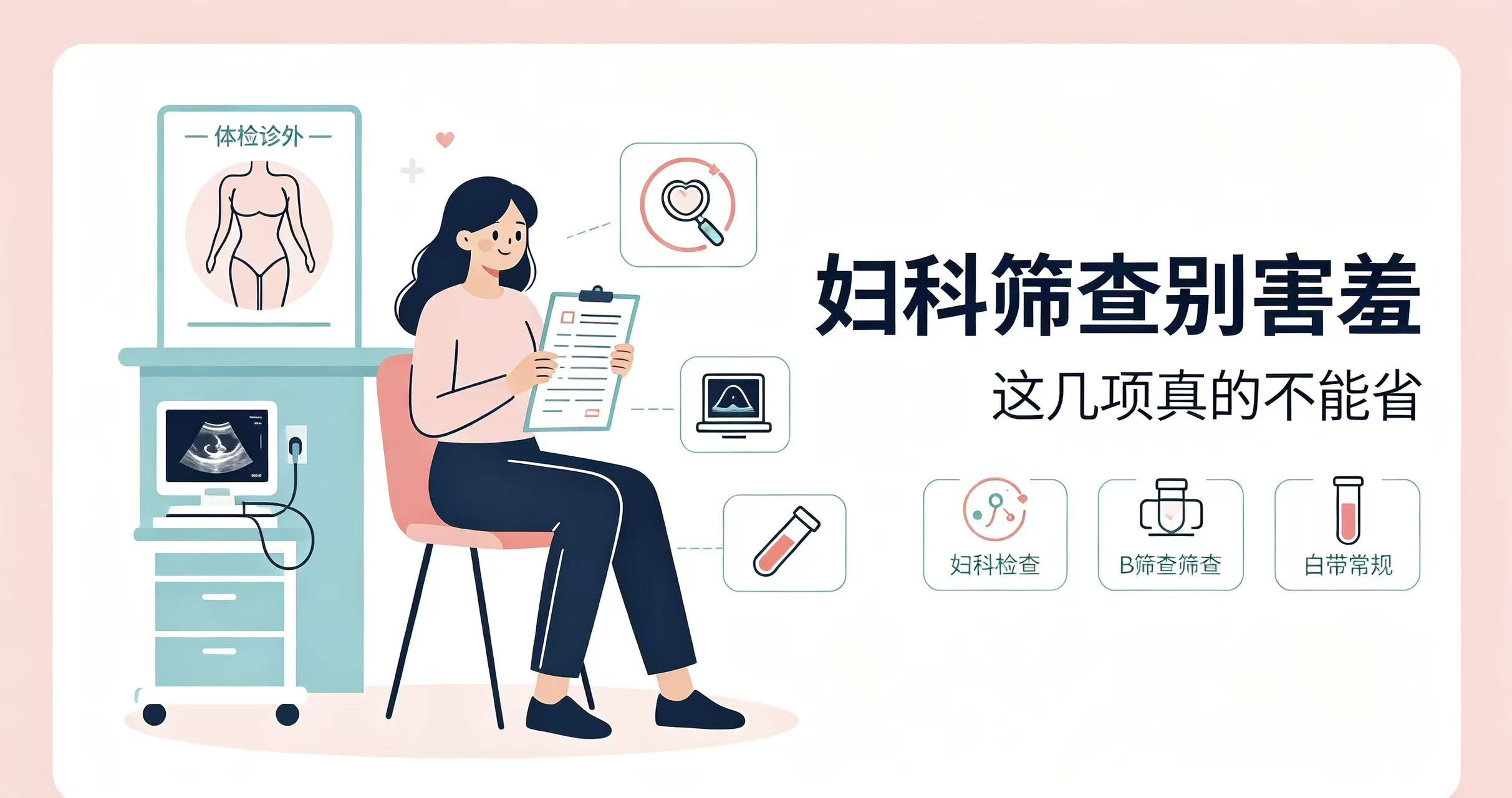 别害羞！妇科体检这4项检查，真的不能省