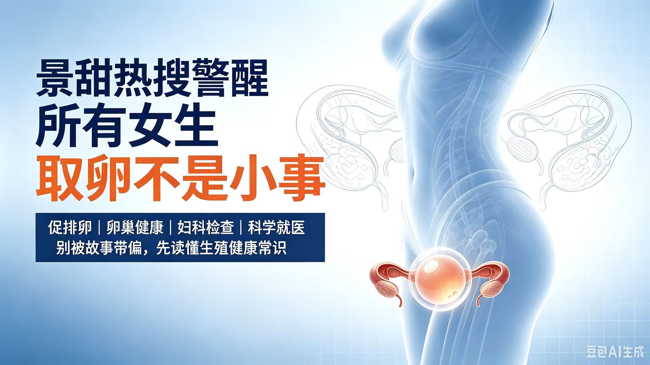 景甜热搜警醒所有女生！关于取卵，女生一定要读懂的生殖科普