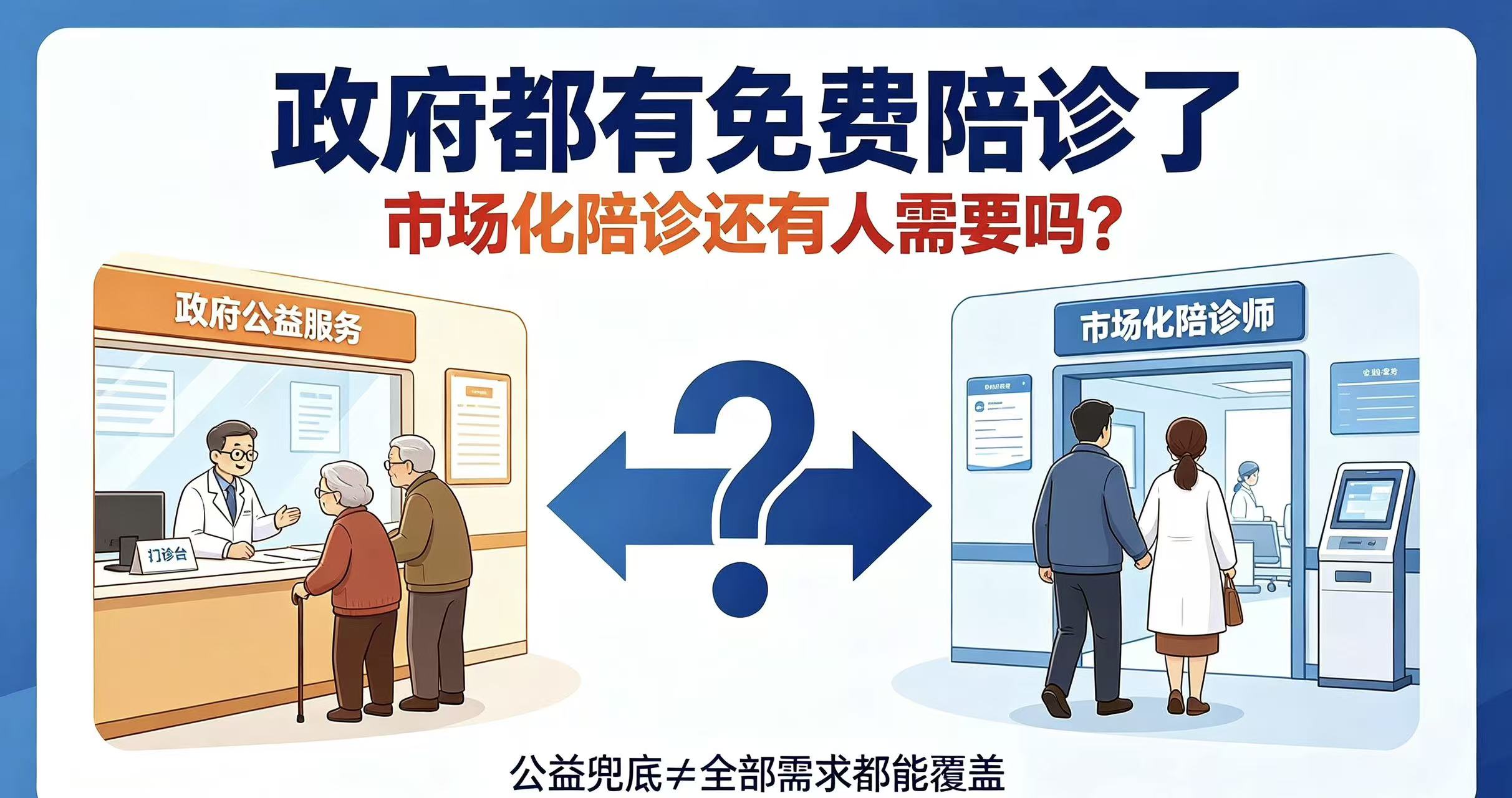 政府都有免费陪诊了，市场化陪诊还有人需要吗？