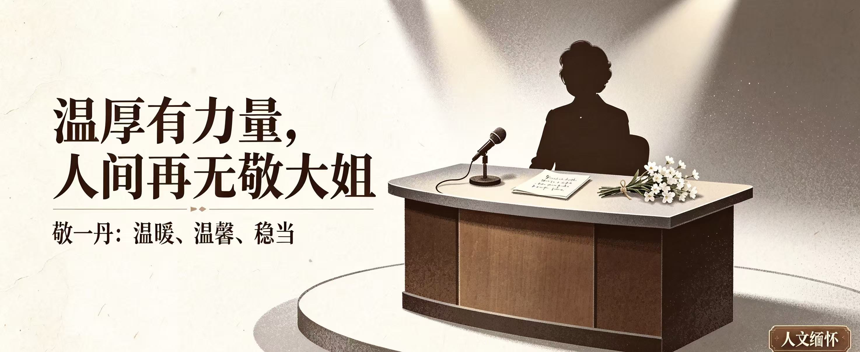 敬一丹离世｜温厚有力量，人间再无“敬大姐”